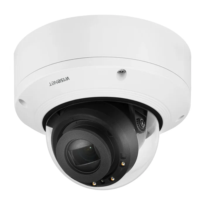 Hanwha Wisenet X-Series XND-6081RV - Cámara de Seguridad IP Domo 2MP Full HD 1080p, Interior/Exterior, Visión Nocturna IR 50m, Montaje en Techo, Blanco