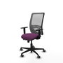 PIQUERAS Y CRESPO Silla de oficina Zulema con mecanismo Sincro/Traslack Morado y Gris