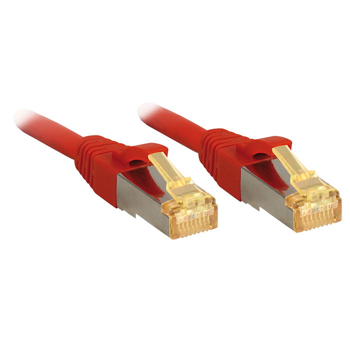 Lindy Cable de red Cat7 S/FTP Rojo 1 m