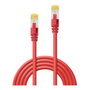 Lindy Cable de Red Cat6a S/FTP LSOH, Rojo 1.00m, Compatible Cat7 - ROHS