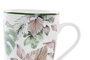 DKD Home Decor Mug Tropical Porcelana Verde Marron Blanco 420ml 12 Unidades 8.5 x 10 x 12 cm Apto Microondas Lavavajillas