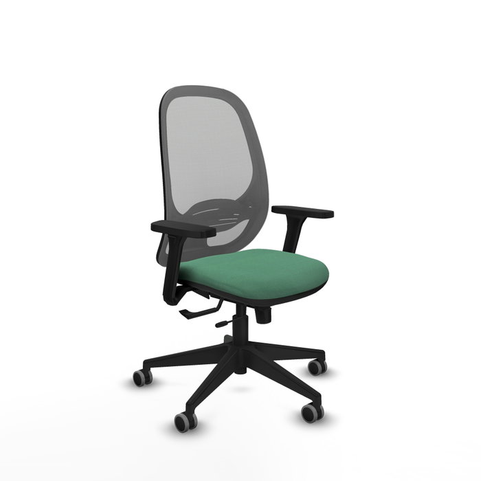 PIQUERAS Y CRESPO Silla de oficina Cilanco con mecanismo Sincro/Traslack, Verde esmeralda y Gris PIQUERAS Y CRESPO Silla de oficina Cilanco con mecanismo Sincro/Traslack, Verde esmeralda y Gris