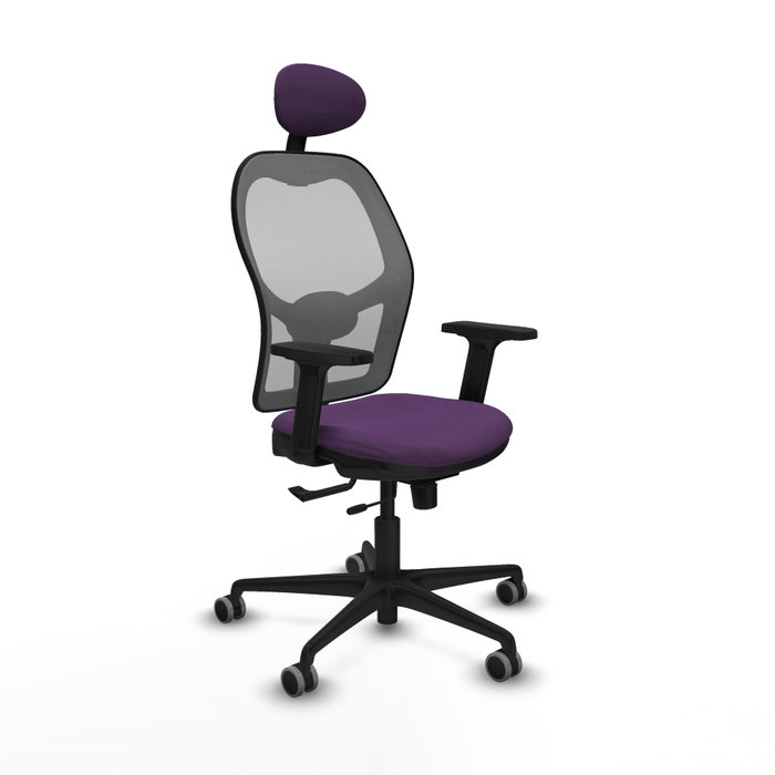 PIQUERAS Y CRESPO Silla de oficina Jorquera con mecanismo Sincro/Traslack, Morado y Gris PIQUERAS Y CRESPO Silla de oficina Jorquera con mecanismo Sincro/Traslack, Morado y Gris