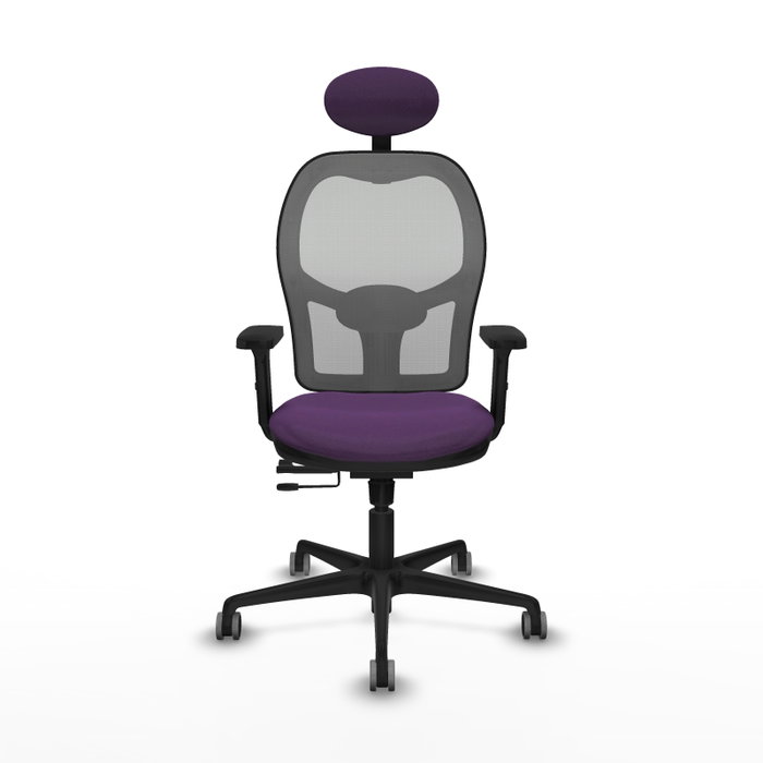 PIQUERAS Y CRESPO Silla de oficina Jorquera con mecanismo Sincro/Traslack, Morado y Gris PIQUERAS Y CRESPO Silla de oficina Jorquera con mecanismo Sincro/Traslack, Morado y Gris