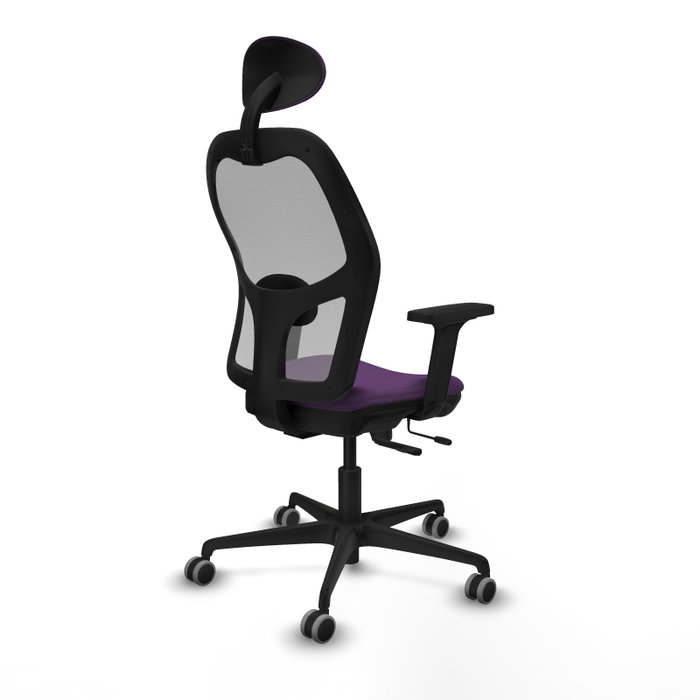 PIQUERAS Y CRESPO Silla de oficina Jorquera con mecanismo Sincro/Traslack, Morado y Gris PIQUERAS Y CRESPO Silla de oficina Jorquera con mecanismo Sincro/Traslack, Morado y Gris