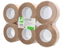 Q-connect Cinta Adhesiva Kraft Reforzado para Embalaje, 50 m x 50 mm, Papel Kraft 155g/m², Resistencia a la Tracción 210 N/25 mm