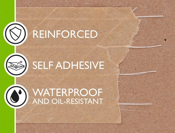 Q-connect Cinta Adhesiva Kraft Reforzado para Embalaje, 50 m x 50 mm, Papel Kraft 155g/m², Resistencia a la Tracción 210 N/25 mm Q-connect Cinta Adhesiva Kraft Reforzado para Embalaje, 50 m x 50 mm, Papel Kraft 155g/m², Resistencia a la Tracción 210 N/25 mm