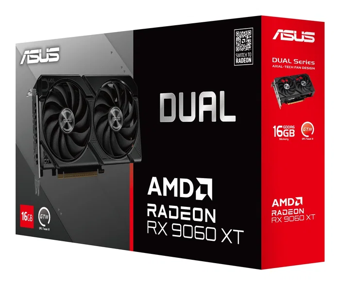 ASUS Dual Radeon RX 9060 XT 16 GB GDDR6
