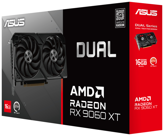 ASUS Dual Radeon RX 9060 XT 16 GB GDDR6