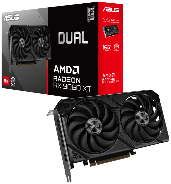 ASUS Dual Radeon RX 9060 XT 16 GB GDDR6