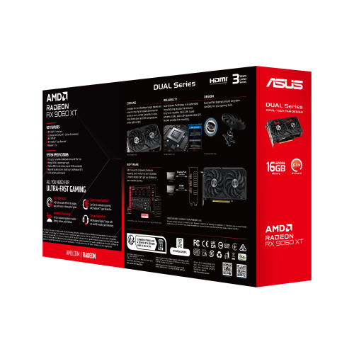 ASUS Dual Radeon RX 9060 XT 16 GB GDDR6 ASUS Dual Radeon RX 9060 XT 16 GB GDDR6