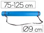 Liderpapel Portaplanos plástico extensible de 75 a 125 cm azul