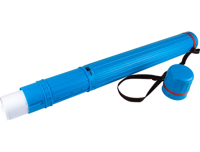 Liderpapel Portaplanos plástico extensible de 75 a 125 cm azul