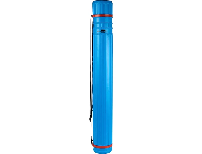 Liderpapel Portaplanos plástico extensible de 75 a 125 cm azul