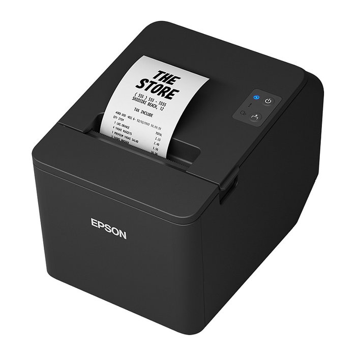 Epson TM-T20IV Impresora de recibos térmica USB, RS-232 y Ethernet, Negro