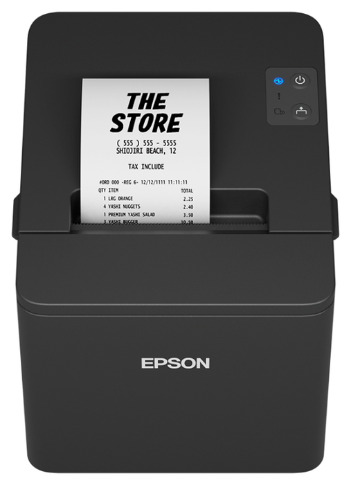 Epson TM-T20IV Impresora de recibos térmica USB, RS-232 y Ethernet, Negro