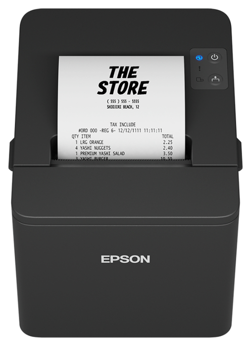 Epson TM-T20IV Impresora de recibos térmica USB, RS-232 y Ethernet, Negro