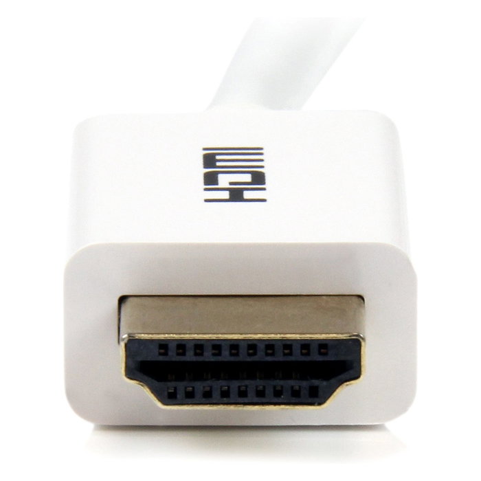 StarTech HD3MM3MW Cable HDMI 3 m Blanco, Ultra HD 4K 30Hz, Alta Velocidad 10.2 Gbps, Ethernet, HDCP 1.4, Versión 1.4b, para Instalación en Pared CL3