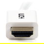 StarTech HD3MM3MW Cable HDMI 3 m Blanco, Ultra HD 4K 30Hz, Alta Velocidad 10.2 Gbps, Ethernet, HDCP 1.4, Versión 1.4b, para Instalación en Pared CL3