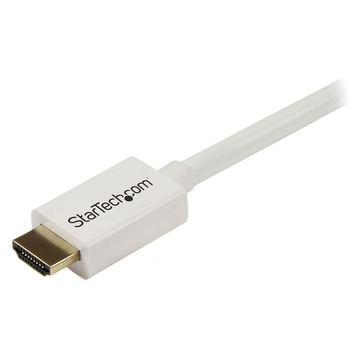 StarTech HD3MM3MW Cable HDMI 3 m Blanco, Ultra HD 4K 30Hz, Alta Velocidad 10.2 Gbps, Ethernet, HDCP 1.4, Versión 1.4b, para Instalación en Pared CL3