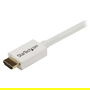 StarTech HD3MM3MW Cable HDMI 3 m Blanco, Ultra HD 4K 30Hz, Alta Velocidad 10.2 Gbps, Ethernet, HDCP 1.4, Versión 1.4b, para Instalación en Pared CL3