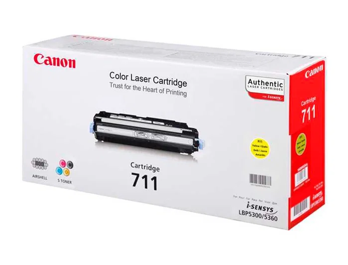 Canon Cartucho de Tóner 711Y Amarillo