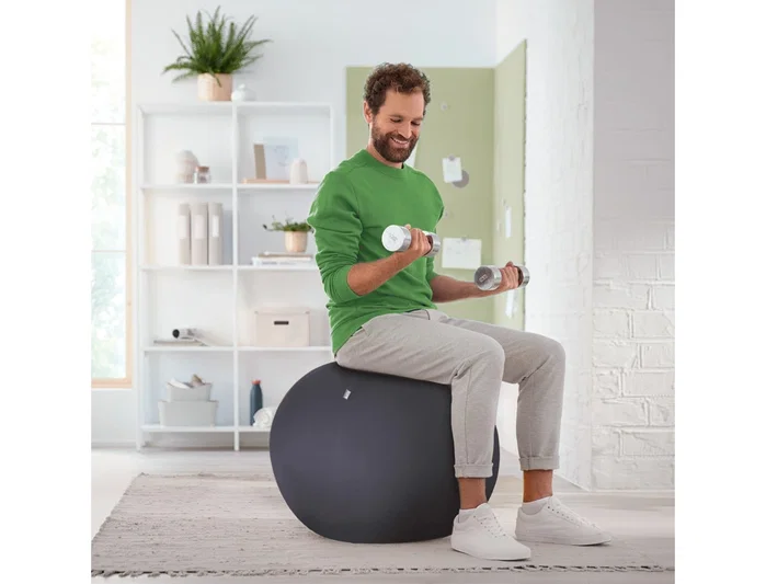 Leitz Balón de asiento antideslizante Ergo Active 65 cm Gris oscuro Leitz Balón de asiento antideslizante Ergo Active 65 cm Gris oscuro