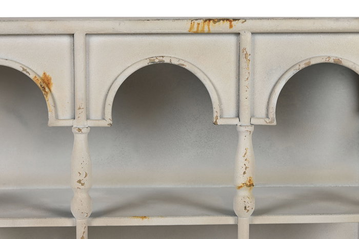 DKD Home Decor Estanteria Neoclasico Blanco Rozado Metal 20 x 70 x 60 cm DKD Home Decor Estanteria Neoclasico Blanco Rozado Metal 20 x 70 x 60 cm