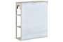 DKD Home Decor Estanteria Neoclasico Blanco Rozado Metal 20 x 70 x 60 cm