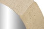 DKD Home Decor Espejo de Pared Resina y Cristal Símil Piedra Beige 90x90 cm