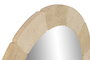 DKD Home Decor Espejo de Pared Resina y Cristal Símil Piedra Beige 90x90 cm
