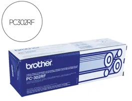 Brother Repuesto Fax PC302RF Transferencia Térmica Pack 2 Unidades Duración 235 Páginas