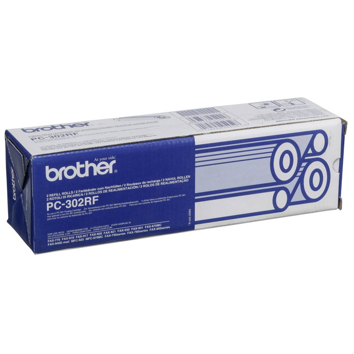 Brother PC 302 RF Pack de 2 Bobinas de Transferencia Térmica