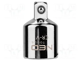 NEO TOOLS Reductor 1/4 de pulgada macho a 3/8 de pulgada hembra