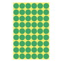 AVERY Zweckform Etiquetas de puntos adhesivas 3143 verdes de 12,0 mm