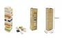 DKD Home Decor Juego de Mesa Set 54 Bloques de Madera Multicolor