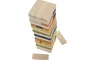 DKD Home Decor Juego de Mesa Set 54 Bloques de Madera Multicolor
