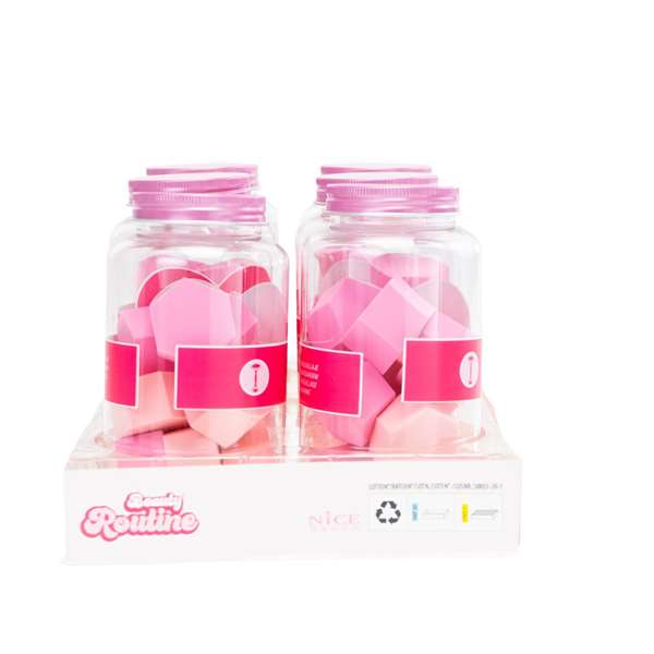 Nice Esponjas Suaves para Maquillaje en Frasco