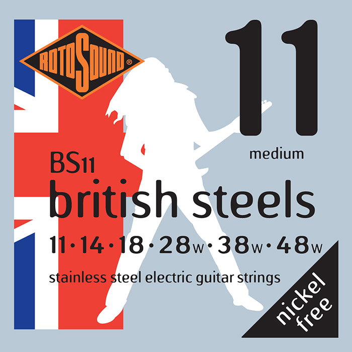 Juego de Cuerdas Rotosound para Guitarra Eléctrica British Steels 11-48 Juego de Cuerdas Rotosound para Guitarra Eléctrica British Steels 11-48