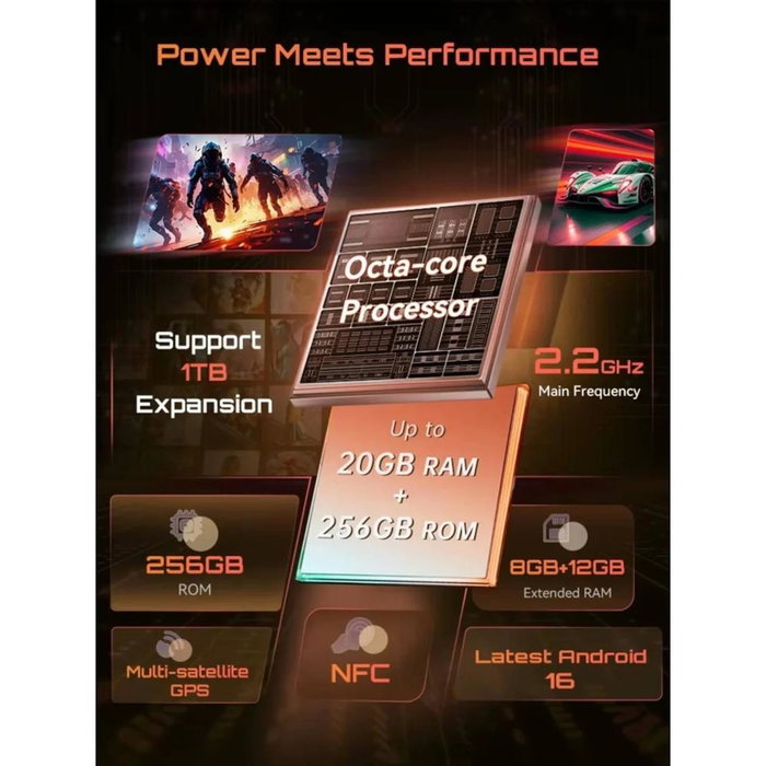 Smartphone Cubot CUBKKACE5BLK 6,75" MediaTek Dimensity 9000 8 GB RAM 256 GB Negro Smartphone Cubot CUBKKACE5BLK 6,75" MediaTek Dimensity 9000 8 GB RAM 256 GB Negro