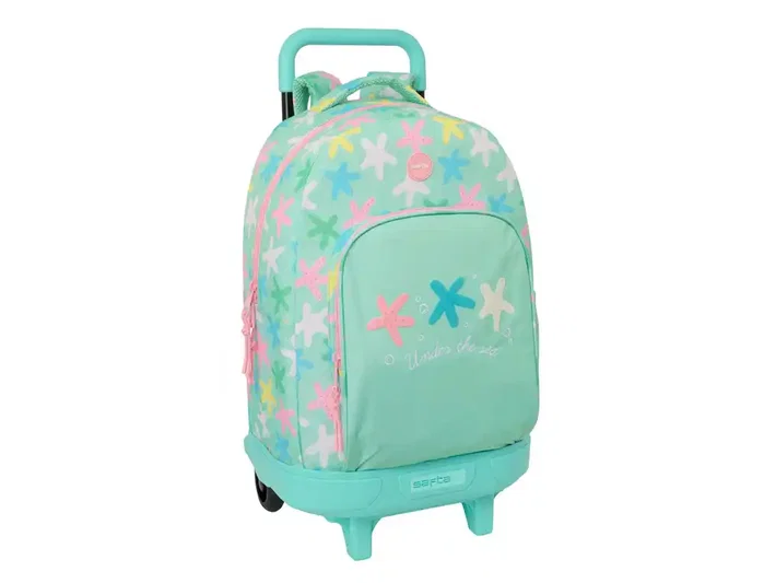 Safta Mochila Grande con Ruedas Compact Extraíble Estrellas