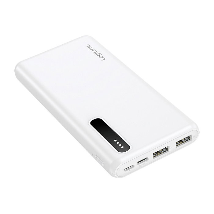 LogiLink Mobile Power Bank, 8.000 mAh, blanco LogiLink Mobile Power Bank, 8.000 mAh, blanco
