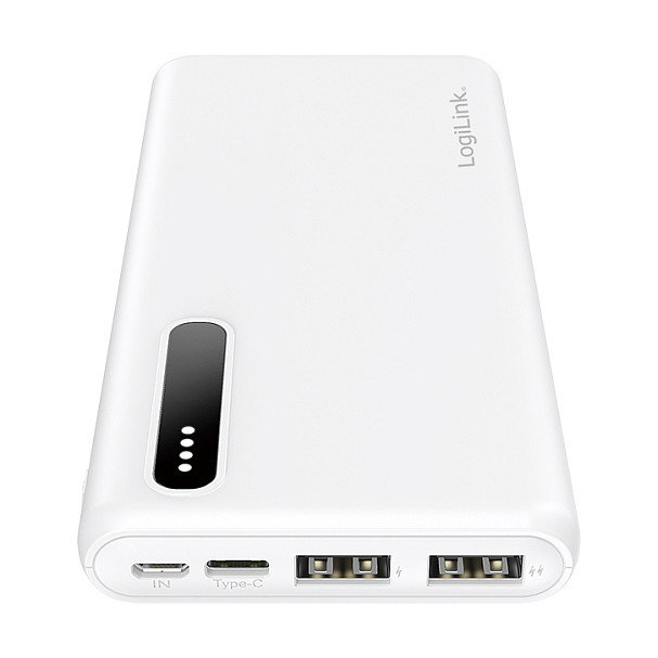 LogiLink Mobile Power Bank, 8.000 mAh, blanco LogiLink Mobile Power Bank, 8.000 mAh, blanco