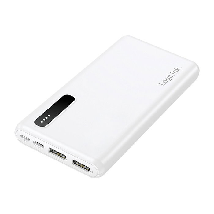 LogiLink Mobile Power Bank, 8.000 mAh, blanco LogiLink Mobile Power Bank, 8.000 mAh, blanco