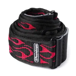 DUNLOP Correa Guitarra/Bajo Classic - Rojo Flameado