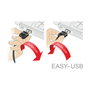 DeLOCK Cable USB 2.0 Tipo A a Micro-USB B 0,5 m Blanco