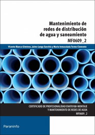 PARANINFO, Mantenimiento de redes distribución de agua y saneamiento - Certificados de Profesionalidad