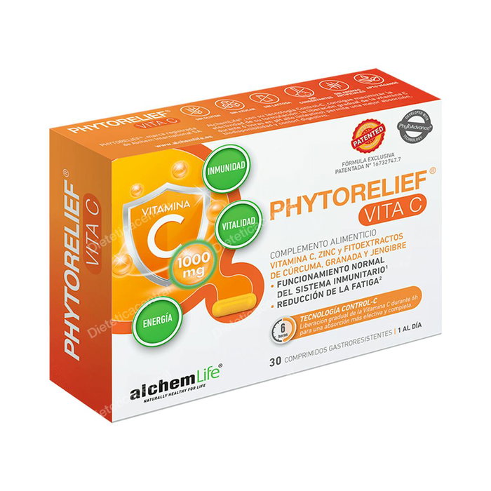 ALCHEMLIFE Vita C 30 Comp - Complemento Inmunológico con Vitamina C 1000 mg y Zinc
