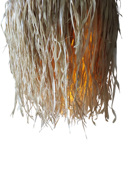 DKD Home Decor Lámpara de Techo de Gajih Hecha a Mano Natural 50x50x70 cm