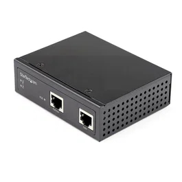 StarTech.com Inyector PoE+ Gigabit POEINJ1G90W - 90W IEEE 802.3bt - Compatible con Cisco uPoE, Bosch, AXIS - Caja Aluminio IP30 Industrial (10/100/1000 Mbps)